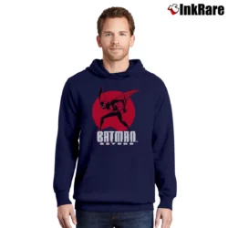 Men’s Batman Beyond Character Retro Comic Pullover Hoodie in navy | Cozy, Durable, Modern Fit