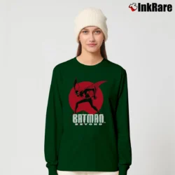 Women’s Batman Beyond Character Retro Comic Long-Sleeve Top in forest green | Sleek, Versatile, All-Season