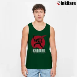 Men’s Batman Beyond Character Retro Comic Tank Top in forest green | Breathable, Active-Friendly Design