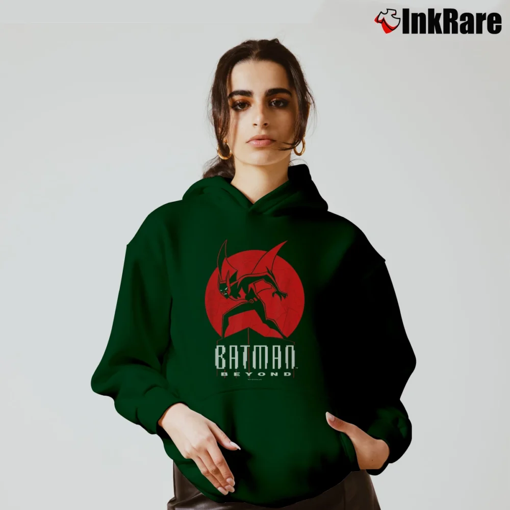 Women’s Batman Beyond Classic DC Comics Cozy Hoodie in forest green | Warm, Structured, Stylish