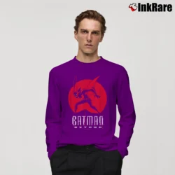 Men’s Batman Beyond Classic DC Comics Long-Sleeve Shirt in purple | Sleek, Lightweight, Year-Round Wear