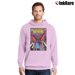 Men’s Batman Beyond DC Comics Superhero Pullover Hoodie in light pink | Cozy, Durable, Modern Fit