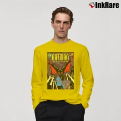 Men’s Batman Beyond DC Comics Superhero Long-Sleeve Shirt in yellow | Sleek, Lightweight, Year-Round Wear