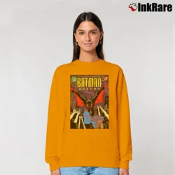 Women’s Batman Beyond DC Comics Superhero Relaxed Sweatshirt in orange | Soft, Laid-Back Vibe