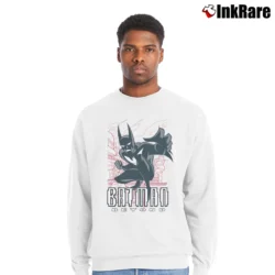 Men’s Batman Beyond Engage Hero Crewneck Sweatshirt in white | Cozy Fabric, Clean Style