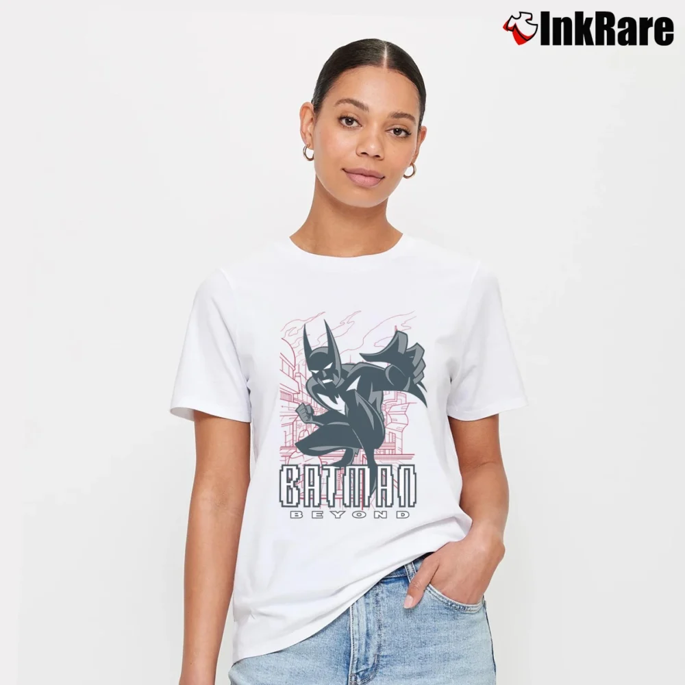 Women’s Batman Beyond Engage Hero Signature T-Shirt in white | Soft, Flattering Fit