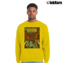 Men’s Batman Beyond Retro Hero DC Comics Crewneck Sweatshirt in yellow | Cozy Fabric, Clean Style