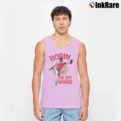 Men’s Batman Classic TV Series Robin The Boy Wonder Tank Top in light pink | Breathable, Active-Friendly Design