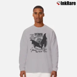 Men’s Batman Comic Book Cover Art Graphic Long-Sleeve Shirt in sport grey | Sleek, Lightweight, Year-Round Wear