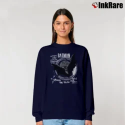 Women’s Batman Comic Book Cover Art Graphic Relaxed Sweatshirt in navy | Soft, Laid-Back Vibe