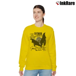 Women’s Batman Comic Book Cover Art Graphic Relaxed Sweatshirt in yellow | Soft, Laid-Back Vibe