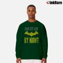 Men’s Batman Dad By Day Comic Hero Graphic Long-Sleeve Shirt in forest green | Sleek, Lightweight, Year-Round Wear