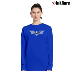 Women’s Batman Eagles NFL Crossover Design Long-Sleeve Top in royal blue | Sleek, Versatile, All-Season