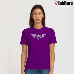 Women’s Batman Eagles NFL Crossover Design Signature T-Shirt in purple | Soft, Flattering Fit