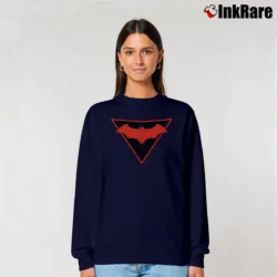 Women’s Batman Earth 2 Retro Comic Style Relaxed Sweatshirt in navy | Soft, Laid-Back Vibe