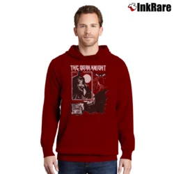 Men’s Batman Fan Art Comic Inspired Graphic Pullover Hoodie in maroon | Cozy, Durable, Modern Fit