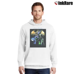 Men’s Batman Forever 1995 Promo Pullover Hoodie in white | Cozy, Durable, Modern Fit