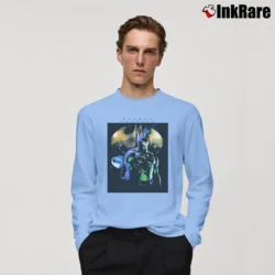 Men’s Batman Forever 1995 Promo Long-Sleeve Shirt in light blue | Sleek, Lightweight, Year-Round Wear