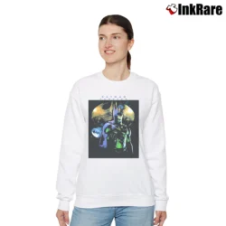 Women’s Batman Forever 1995 Promo Relaxed Sweatshirt in white | Soft, Laid-Back Vibe