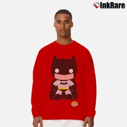 Men’s Batman Funko Pop Heroes Baby Graphic Long-Sleeve Shirt in red | Sleek, Lightweight, Year-Round Wear