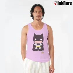 Men’s Batman Funko Pop Heroes Baby Graphic Tank Top in light pink | Breathable, Active-Friendly Design