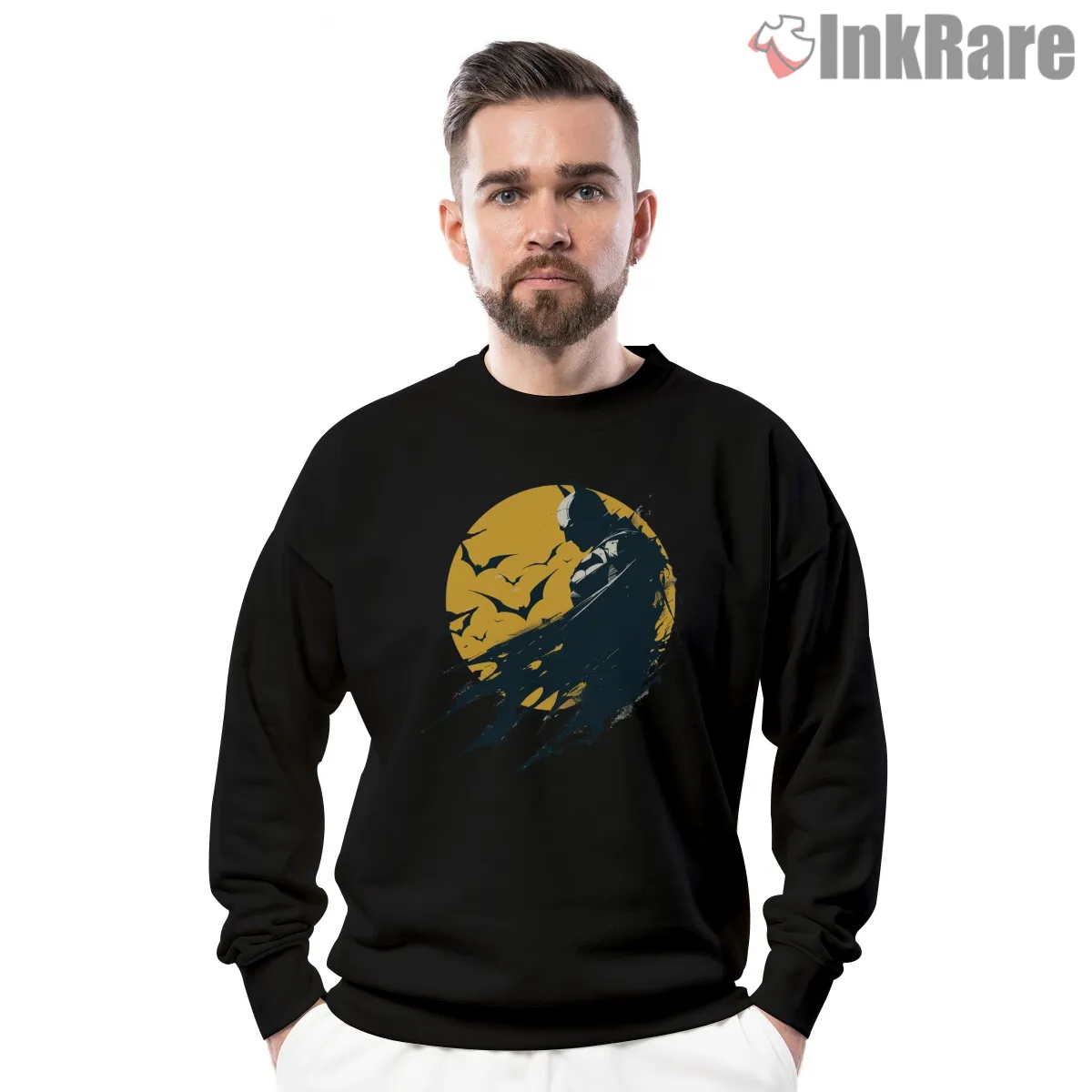 Batman Golden Moon Night Watch Shirt on graphic shirt for men graphic tee