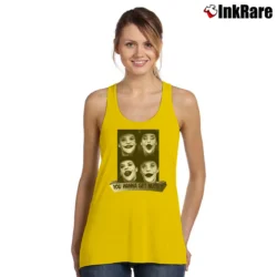 Women’s Batman Gotham Joker Jack Nicholson You Wanna Get Nuts Tank Top in yellow | Lightweight, Movement-Friendly