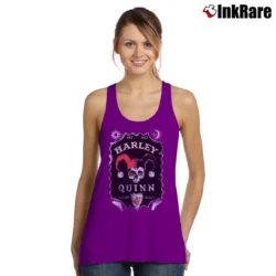 Women’s Batman Harley Quinn Jack Daniels Parody Graphic Tank Top in purple | Lightweight, Movement-Friendly