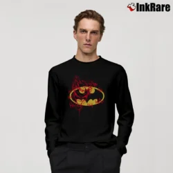 Men’s Batman Joker Graphic Comic Style Long-Sleeve Shirt in black | Sleek, Lightweight, Year-Round Wear