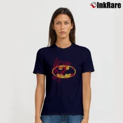 Women’s Batman Joker Graphic Comic Style Signature T-Shirt in navy | Soft, Flattering Fit