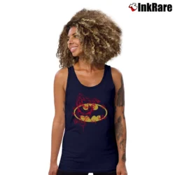 Women’s Batman Joker Graphic Comic Style Tank Top in navy | Lightweight, Movement-Friendly