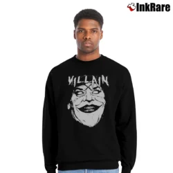 Men’s Batman Joker Jack Nicholson Villain Graphic Crewneck Sweatshirt in black | Cozy Fabric, Clean Style