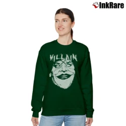 Women’s Batman Joker Jack Nicholson Villain Graphic Relaxed Sweatshirt in forest green | Soft, Laid-Back Vibe