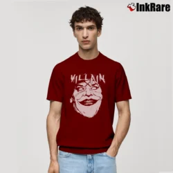 Men’s Batman Joker Jack Nicholson Villain Graphic Classic T-Shirt in maroon | Soft, Breathable Everyday Wear