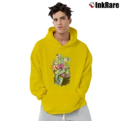 Men’s Batman Joker Two - Face Neon Splatter Fight Pullover Hoodie in yellow | Cozy, Durable, Modern Fit