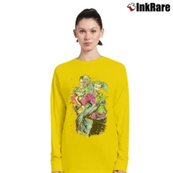 Women’s Batman Joker Two - Face Neon Splatter Fight Long-Sleeve Top in yellow | Sleek, Versatile, All-Season