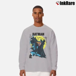 Men’s Batman McFarlane Art Comic Book Graphic Long-Sleeve Shirt in sport grey | Sleek, Lightweight, Year-Round Wear