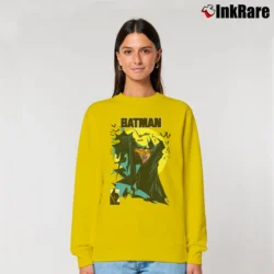Women’s Batman McFarlane Art Comic Book Graphic Relaxed Sweatshirt in yellow | Soft, Laid-Back Vibe