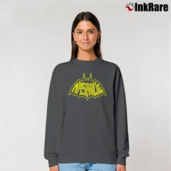 Women’s Batman Nashville City Graphic Relaxed Sweatshirt in charcoal | Soft, Laid-Back Vibe