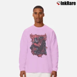 Men’s Batman Nightwing Black Graphic Long-Sleeve Shirt in light pink | Sleek, Lightweight, Year-Round Wear