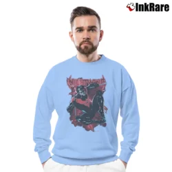 Men’s Batman Nightwing Black Graphic Crewneck Sweatshirt in light blue | Cozy Fabric, Clean Style