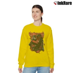 Women’s Batman Nightwing Black Graphic Relaxed Sweatshirt in yellow | Soft, Laid-Back Vibe