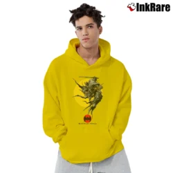 Men’s Batman Ninja Movie 2018 Poster Graphic Pullover Hoodie in yellow | Cozy, Durable, Modern Fit