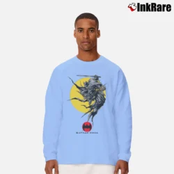 Men’s Batman Ninja Movie 2018 Poster Graphic Long-Sleeve Shirt in light blue | Sleek, Lightweight, Year-Round Wear