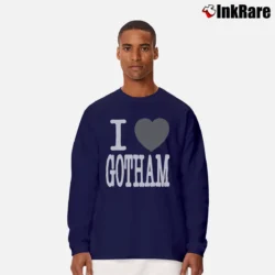 Men’s Batman Number Nine Japanese Brand I Love Gotham Long-Sleeve Shirt in navy | Sleek, Lightweight, Year-Round Wear