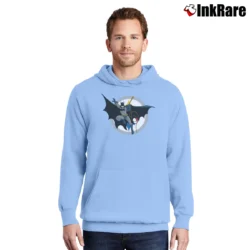 Men’s Batman Pittsburgh Steelers NFL Crossover Pullover Hoodie in light blue | Cozy, Durable, Modern Fit