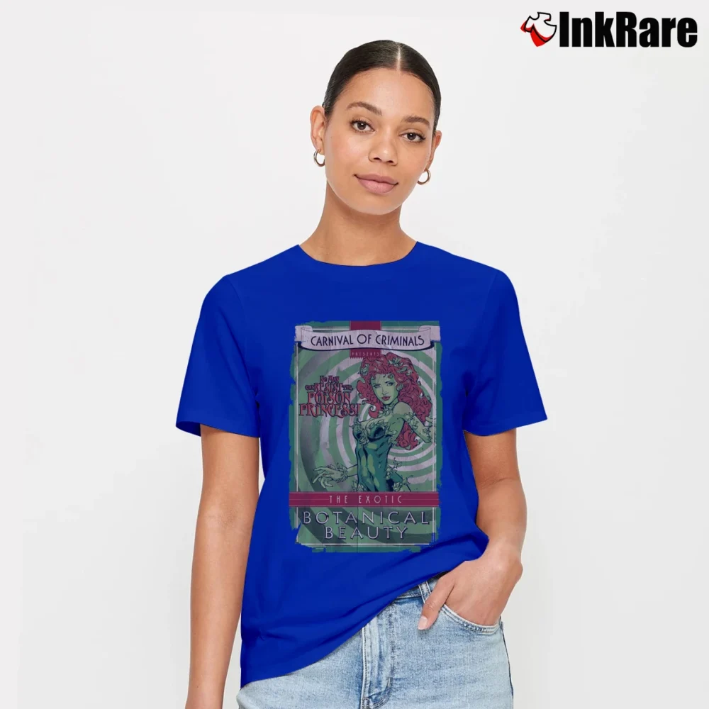 Women’s Batman Poison Ivy Botanical Beauty Signature T-Shirt in royal blue | Soft, Flattering Fit