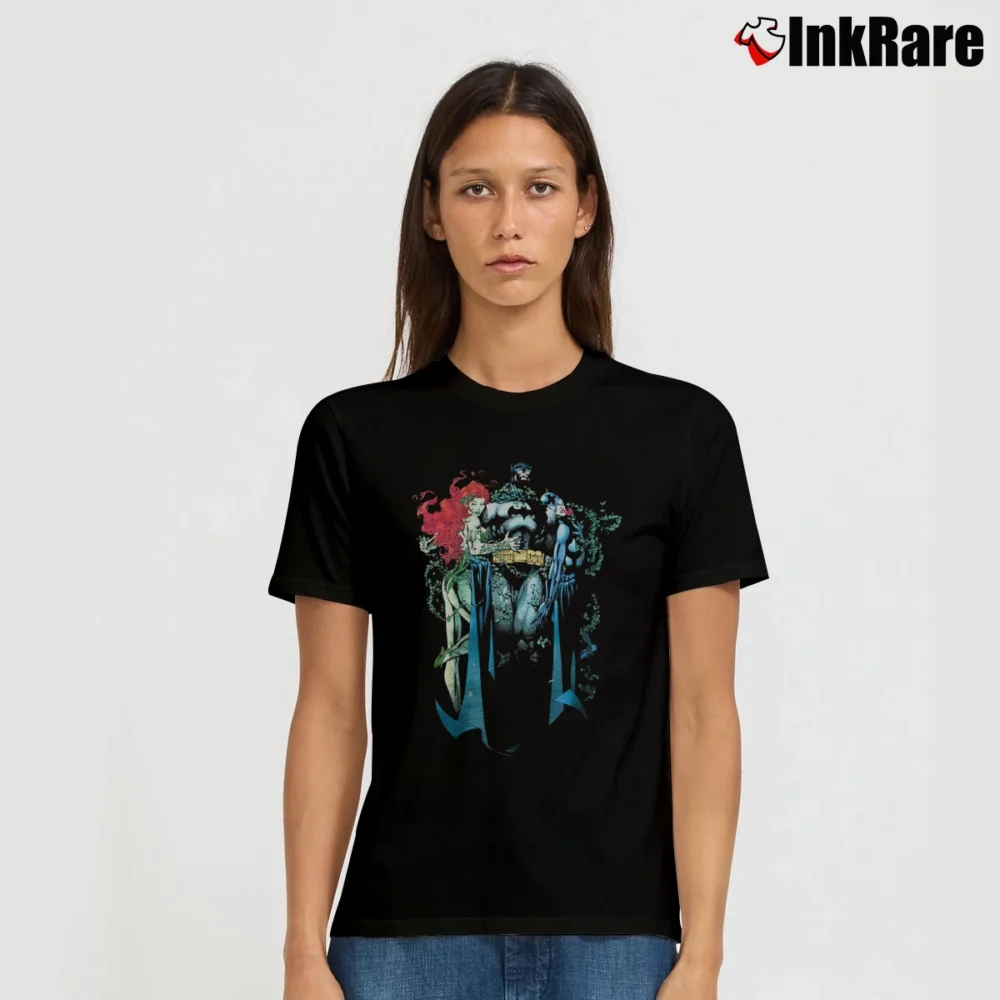 Women’s Batman Poison Ivy Catwoman DC Comics Villains Signature T-Shirt in black | Soft, Flattering Fit