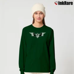 Women’s Batman Raiders NFL Crossover Design Long-Sleeve Top in forest green | Sleek, Versatile, All-Season