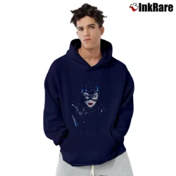 Men’s Batman Returns Catwoman Graphic Pullover Hoodie in navy | Cozy, Durable, Modern Fit